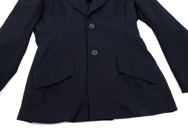 Y's Wool Gaba Darts Waist Jacket K-163493_010