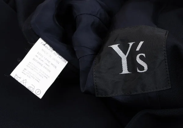 Y's Wool Gaba Darts Waist Jacket K-163493_016