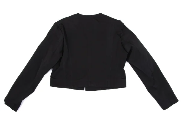 Y's Poly Collarless Cropped Zip Blouson K-163495_009