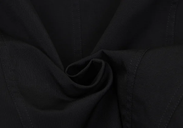 Y's Poly Collarless Cropped Zip Blouson K-163495_010