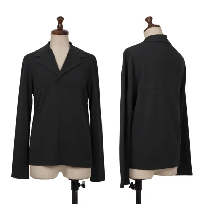 Y's Open Collar Stretch T Shirt