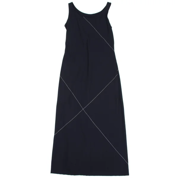 Y's White Stitch Wool Sleeveless Dress K-163497_002