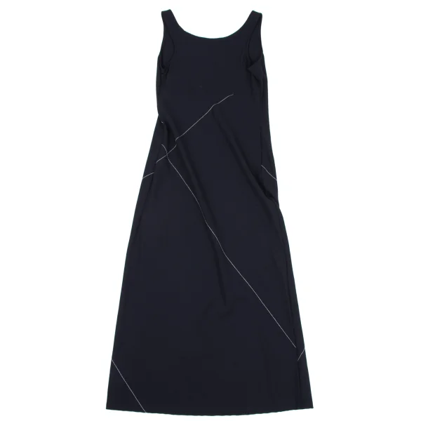 Y's White Stitch Wool Sleeveless Dress K-163497_003