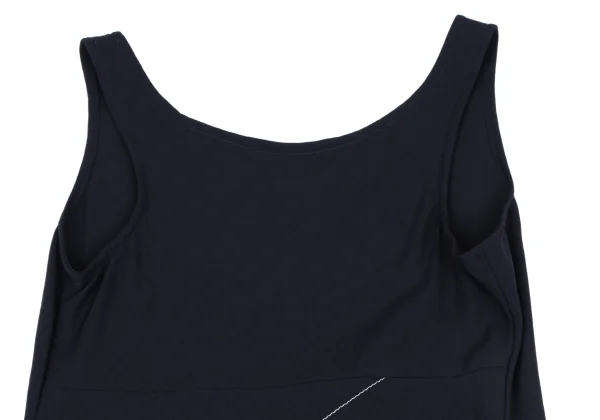 Y's White Stitch Wool Sleeveless Dress K-163497_004