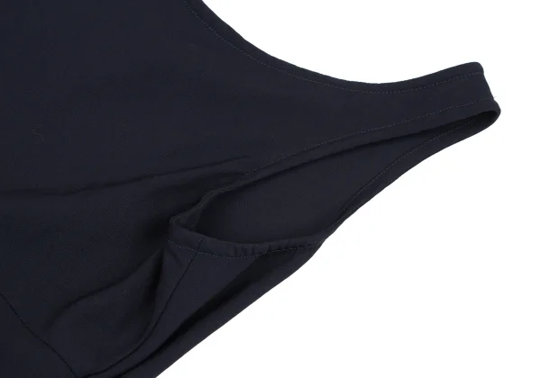 Y's White Stitch Wool Sleeveless Dress K-163497_005