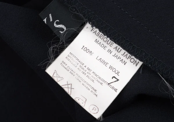 Y's White Stitch Wool Sleeveless Dress K-163497_010