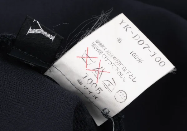 Y's White Stitch Wool Sleeveless Dress K-163497_011