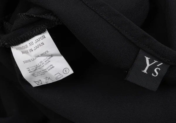 Y's Wool Gabardine Halter Neck Apron Dress K-163498_010