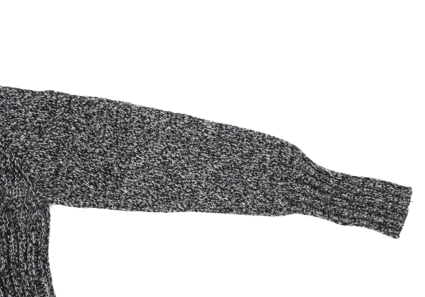 Y's Wool Rib Switch Mixed Knit Sweater K-163499_005