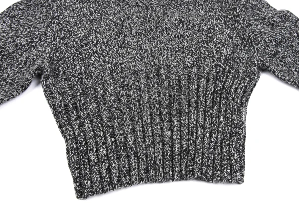 Y's Wool Rib Switch Mixed Knit Sweater K-163499_007