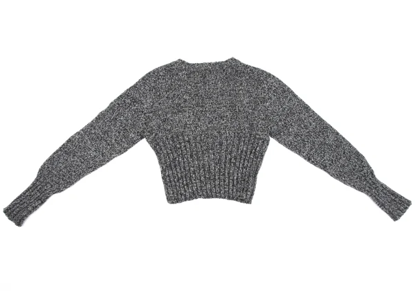 Y's Wool Rib Switch Mixed Knit Sweater K-163499_009