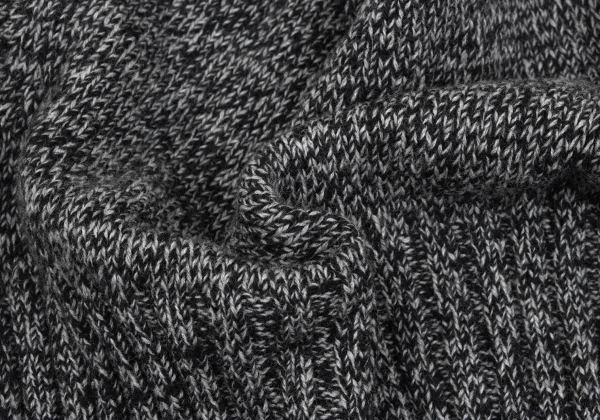 Y's Wool Rib Switch Mixed Knit Sweater K-163499_010