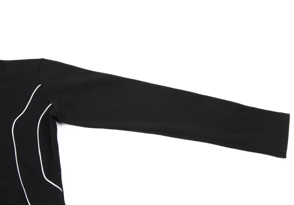 Y's Piping Switch Wool Blend High Neck Knit Top K-163500_005