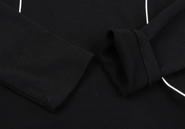 Y's Piping Switch Wool Blend High Neck Knit Top K-163500_006