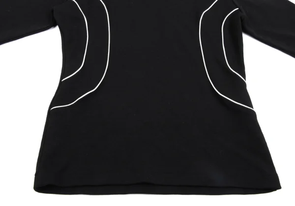 Y's Piping Switch Wool Blend High Neck Knit Top K-163500_007