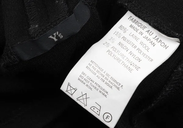 Y's Piping Switch Wool Blend High Neck Knit Top K-163500_012