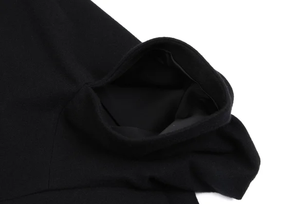 tricot COMME des GARCONS Wool Round Collar Poncho Coat K-163503_007