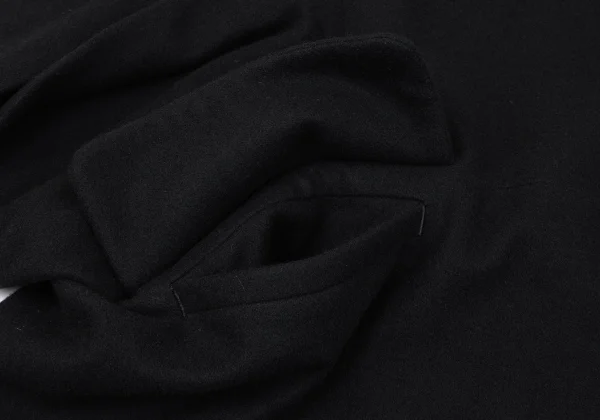 tricot COMME des GARCONS Wool Round Collar Poncho Coat K-163503_009