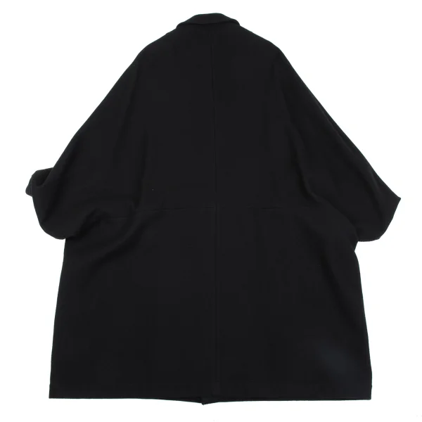 tricot COMME des GARCONS Wool Round Collar Poncho Coat K-163503_012