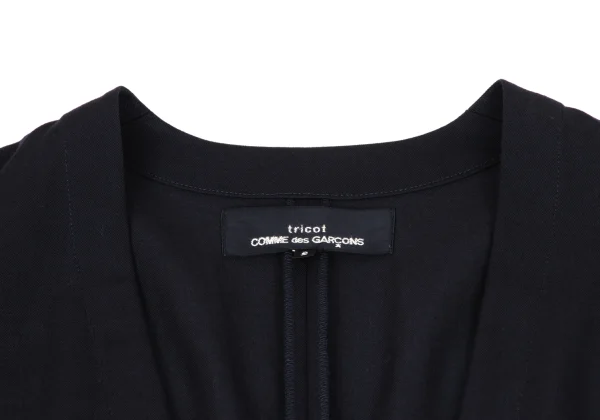 tricot COMME des GARCONS Wool Gaba V-neck Long Sleeve Dress K-163504_004