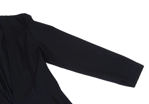 tricot COMME des GARCONS Wool Gaba V-neck Long Sleeve Dress K-163504_005