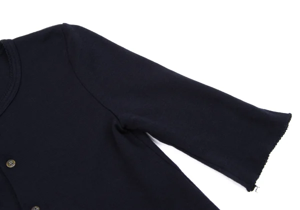 tricot COMME des GARCONS Lace Trim Cropped Knit Cardigan K-163506_005