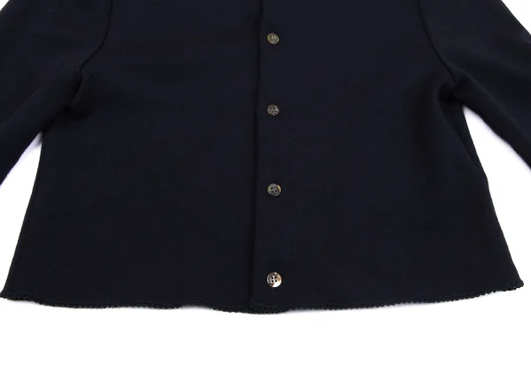 tricot COMME des GARCONS Lace Trim Cropped Knit Cardigan K-163506_007