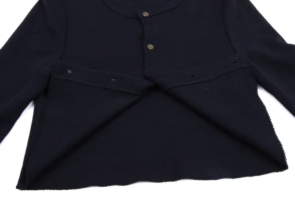 tricot COMME des GARCONS Lace Trim Cropped Knit Cardigan K-163506_008