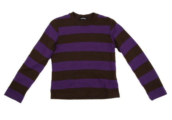 tricot COMME des GARCONS Color Striped Switching Knit Top K-163507_002