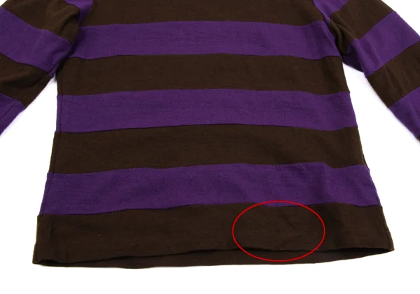 tricot COMME des GARCONS Color Striped Switching Knit Top K-163507_007