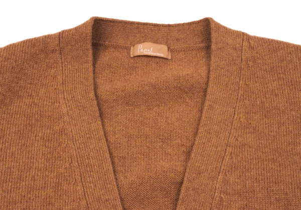 Papas Logo Point Embroidery Wool Knit Cardigan K-163511_003