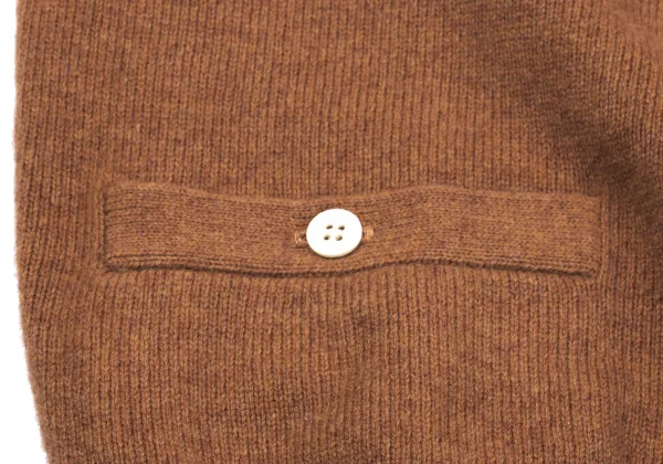 Papas Logo Point Embroidery Wool Knit Cardigan K-163511_009