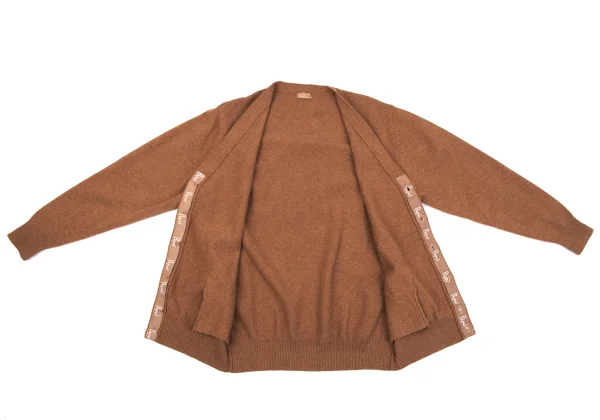 Papas Logo Point Embroidery Wool Knit Cardigan K-163511_010