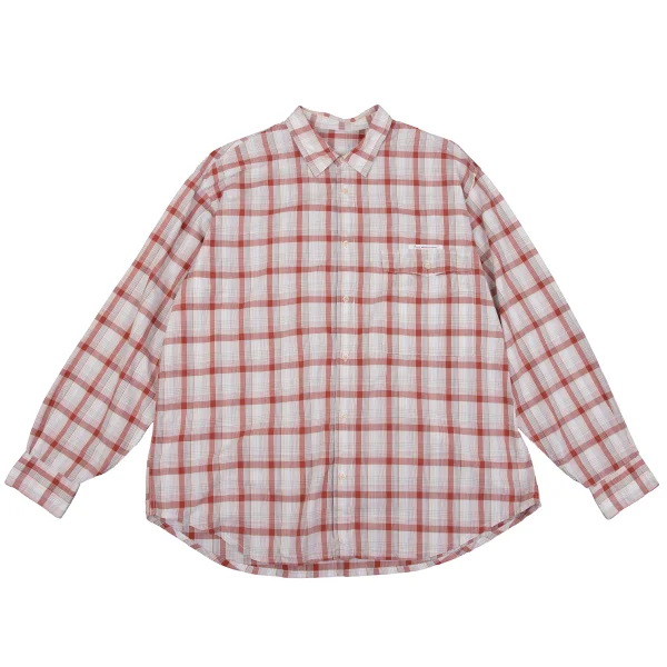 Papas Cotton Check Shirt Red L K-163512_001