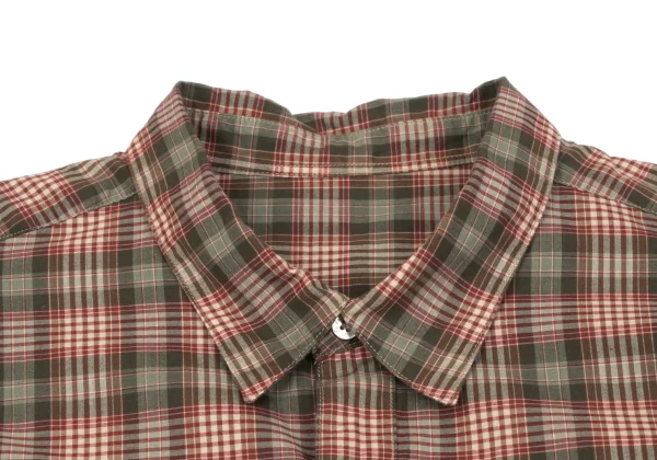 Papas Checked Trim Pocket Long Sleeve Shirt K-163513_003