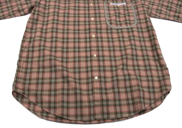 Papas Checked Trim Pocket Long Sleeve Shirt K-163513_008