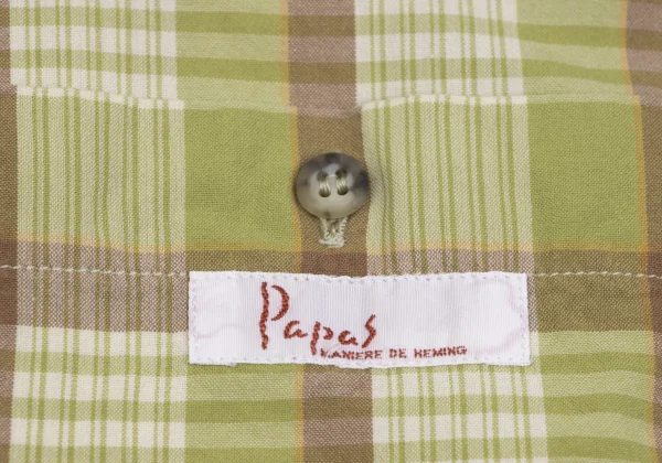 Papas Checked Short Sleeve Shirt  K-163515_005