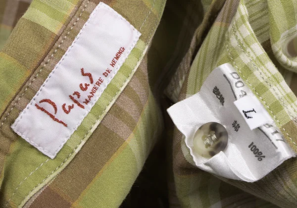 Papas Checked Short Sleeve Shirt  K-163515_011