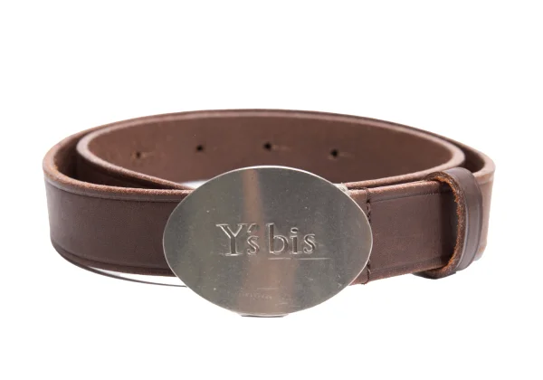 Y's bis Logo Metal Buckle Leather Belt K-163516_002