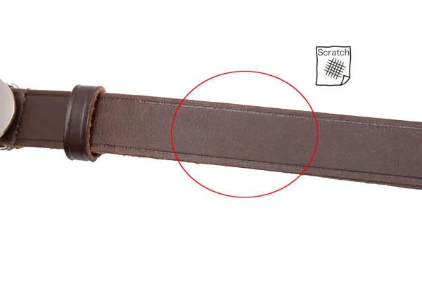 Y's bis Logo Metal Buckle Leather Belt K-163516_007