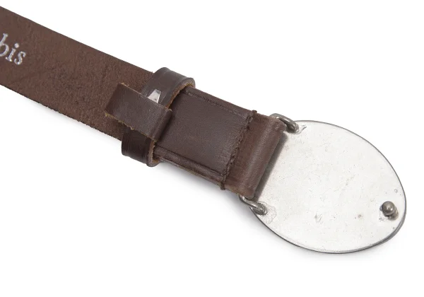 Y's bis Logo Metal Buckle Leather Belt K-163516_008