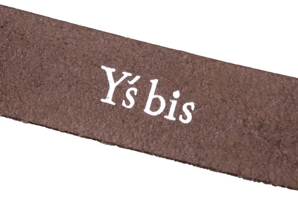 Y's bis Logo Metal Buckle Leather Belt K-163516_010