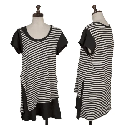 Y's Cotton Linen Striped T-shirt