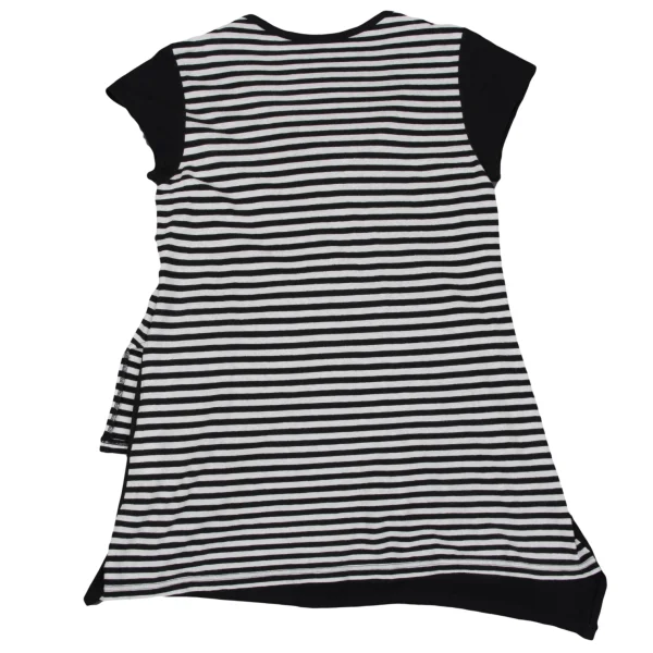 Y's Cotton Linen Striped T-shirt K-163520_010