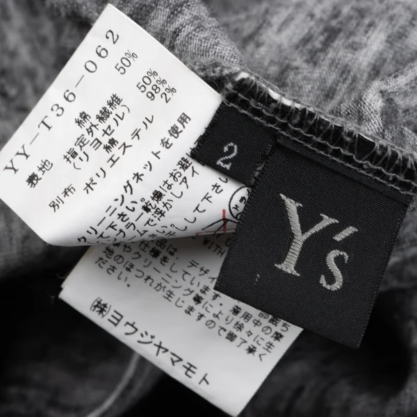 Y's Tape Embellished T-shirt K-163521_011