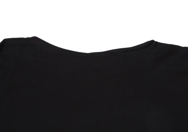 Ne-net Diagonal Design Gathered Sleeve Dolman T Shirt K-163526_003