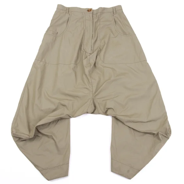Vivienne Westwood Red Label Curved Design Dropped Crotch Pants Beige 2 K-163529_001