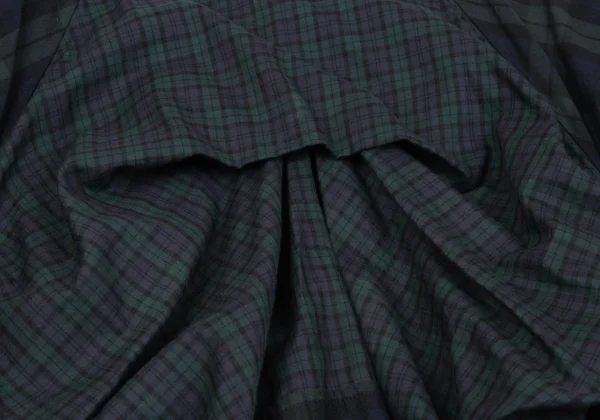 A/T Check Patchwork Tuck Skirt K-163533_006