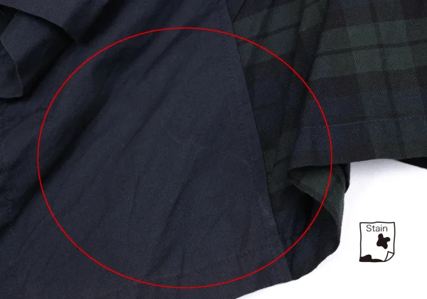 A/T Check Patchwork Tuck Skirt K-163533_011