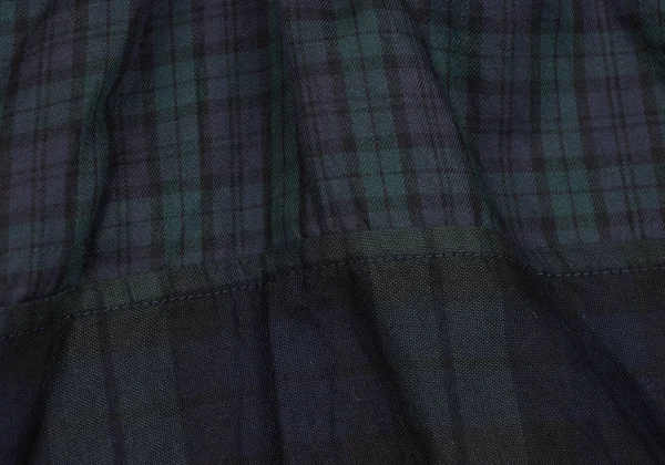 A/T Check Patchwork Tuck Skirt K-163533_012
